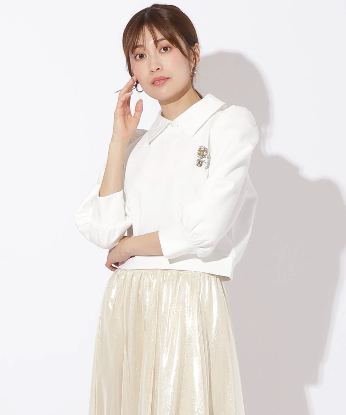 襟付きダンボールプルオーバー