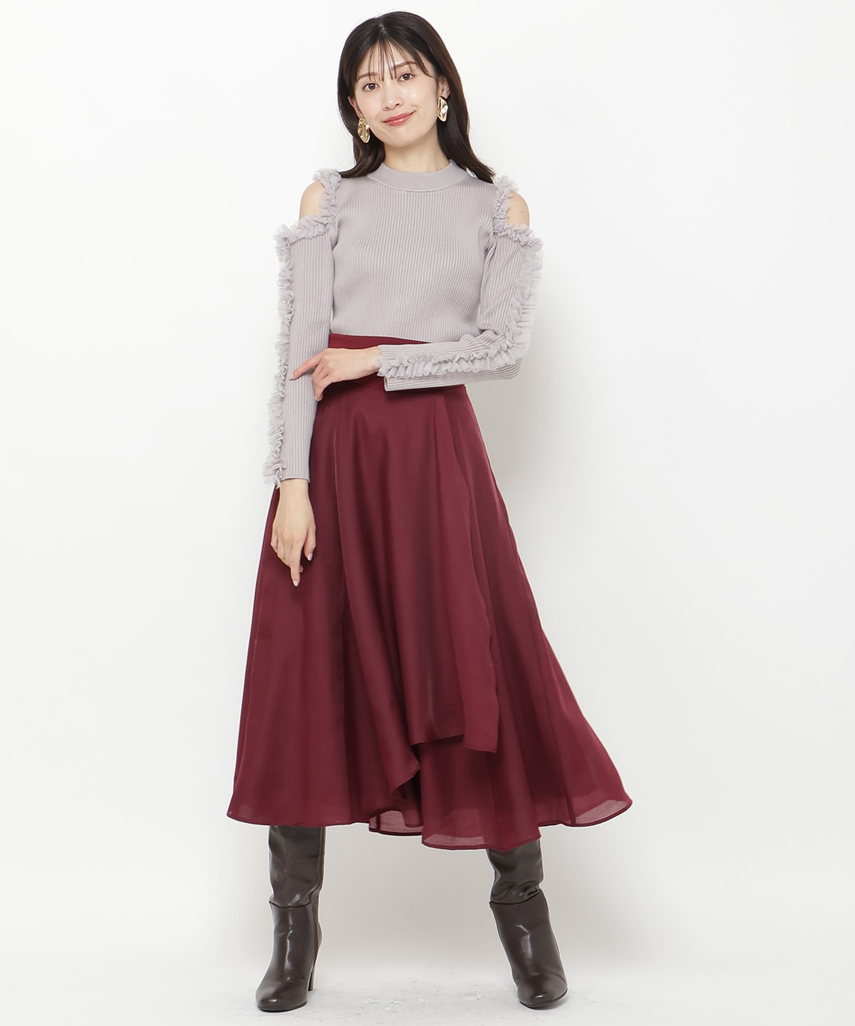 アシメシアーラッフルスカート