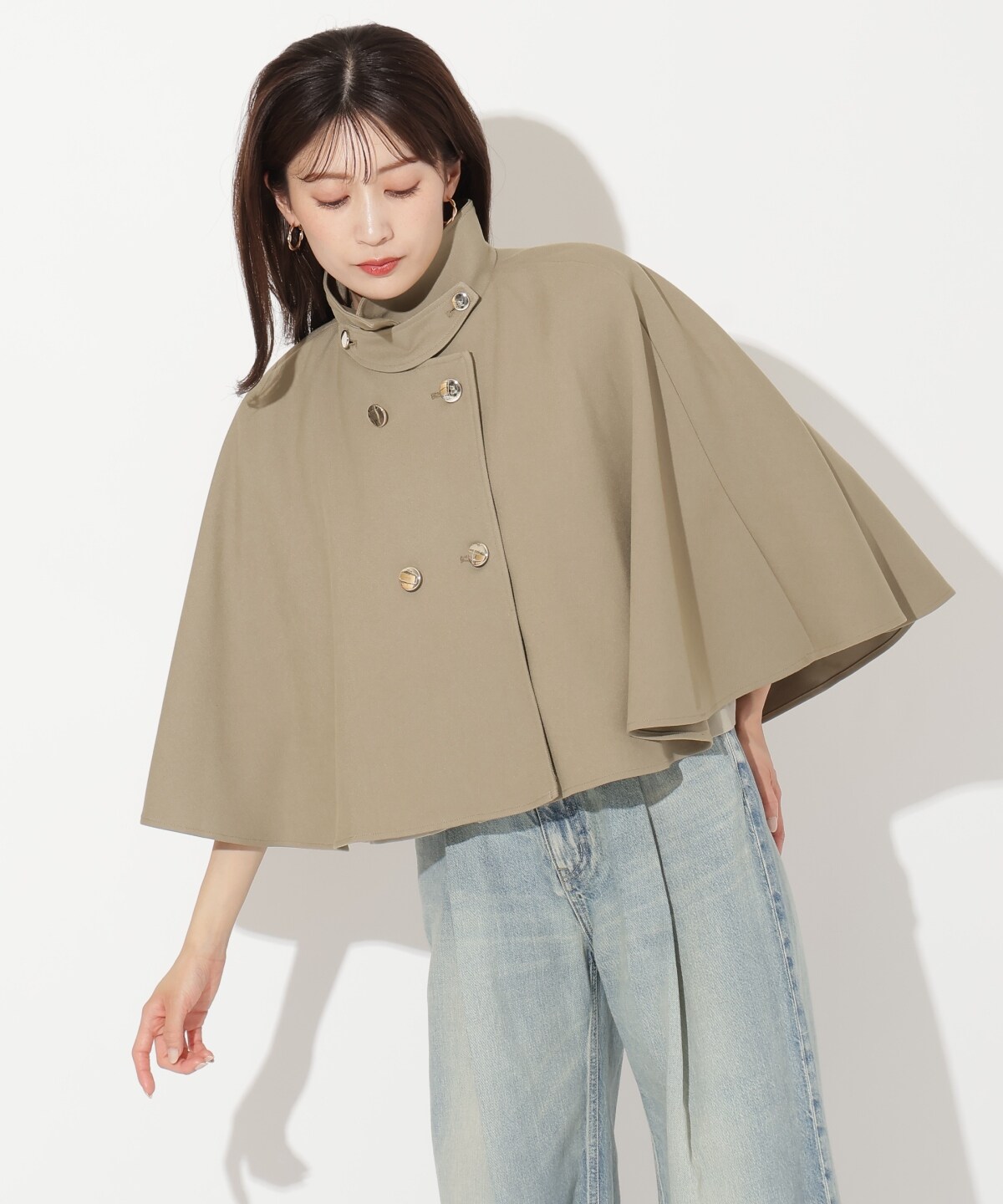 ショートケープジャケットコート