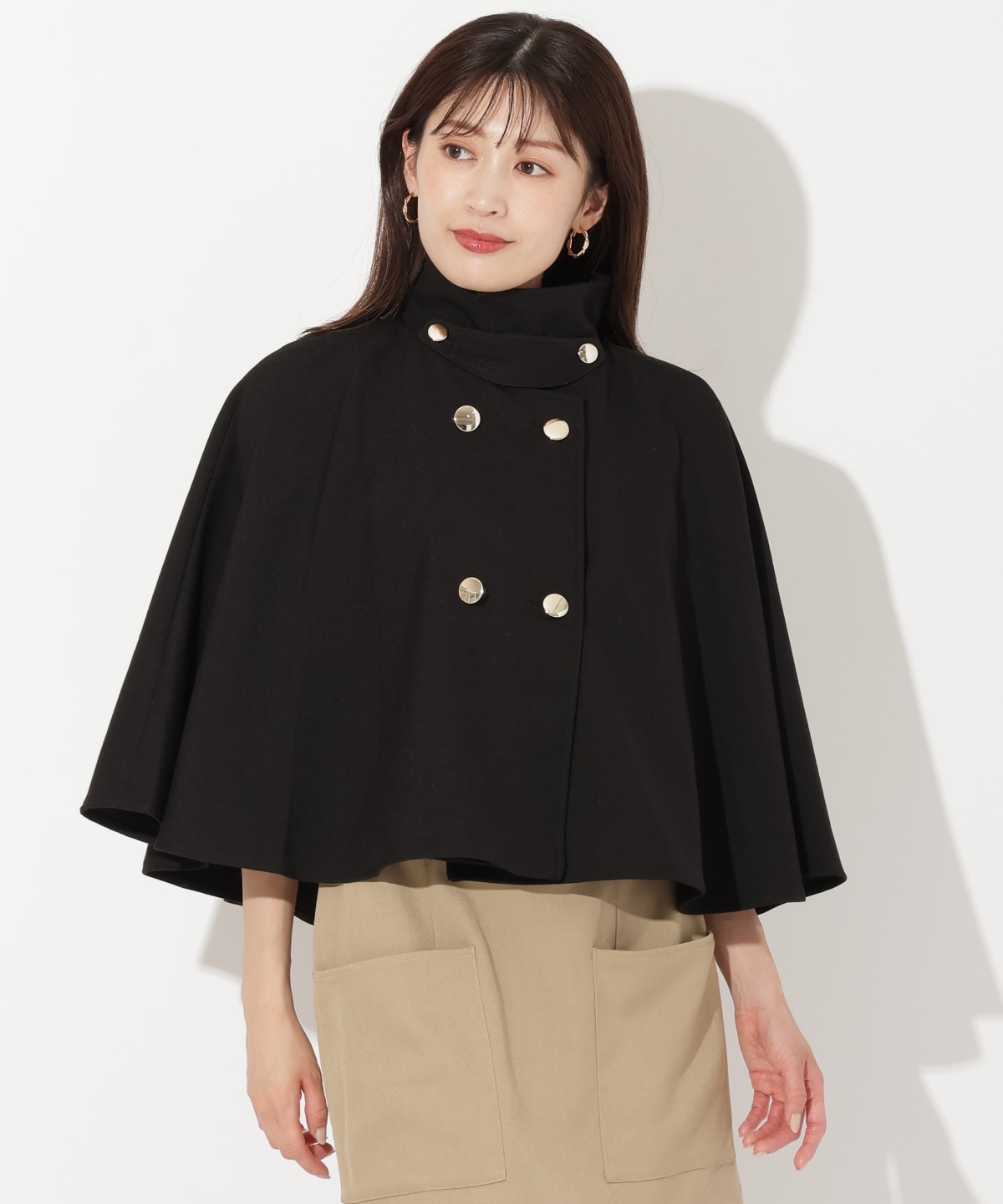 ショートケープジャケットコート
