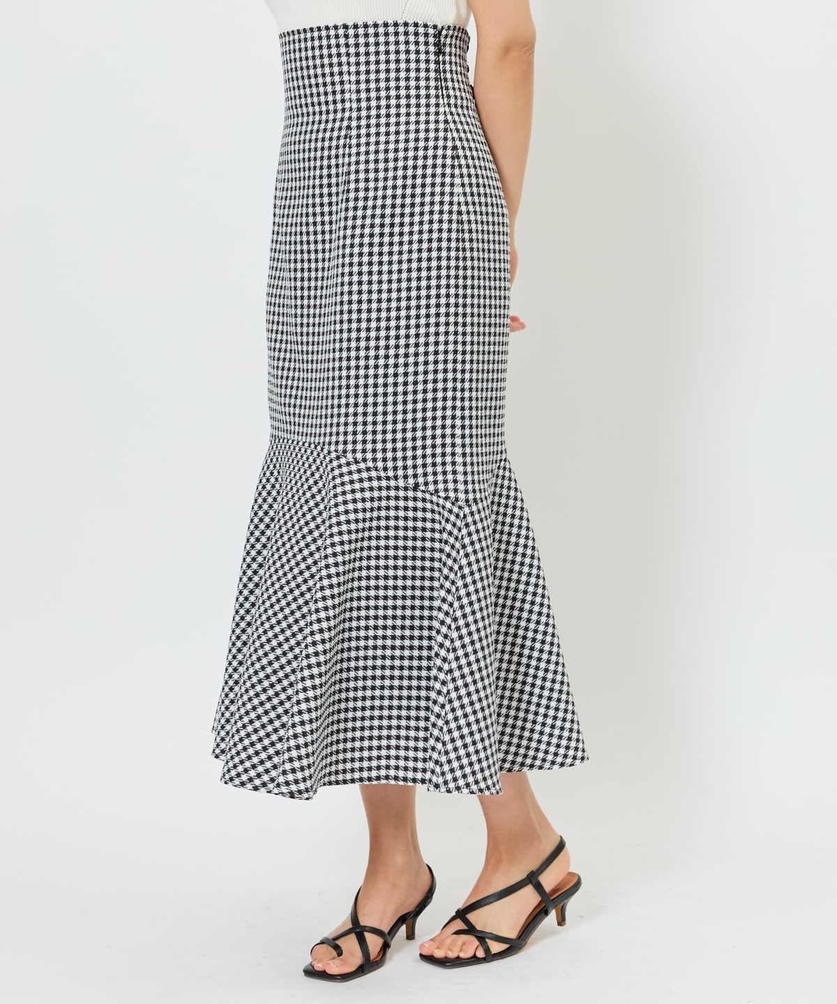 千鳥柄マーメイドスカート