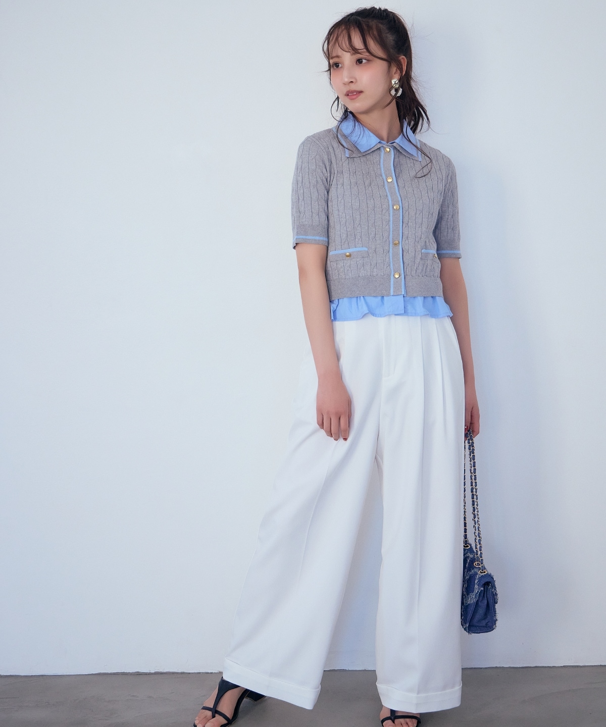 2タックワイドパンツ