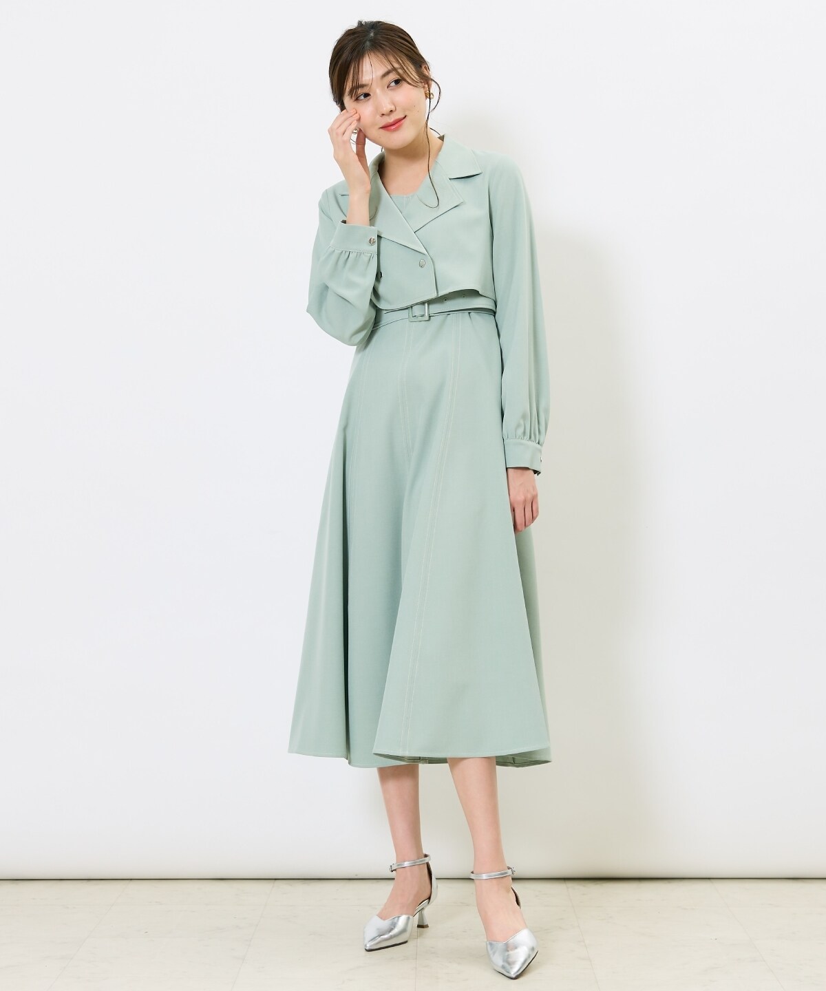 トレンチライクアンサンブルワンピース