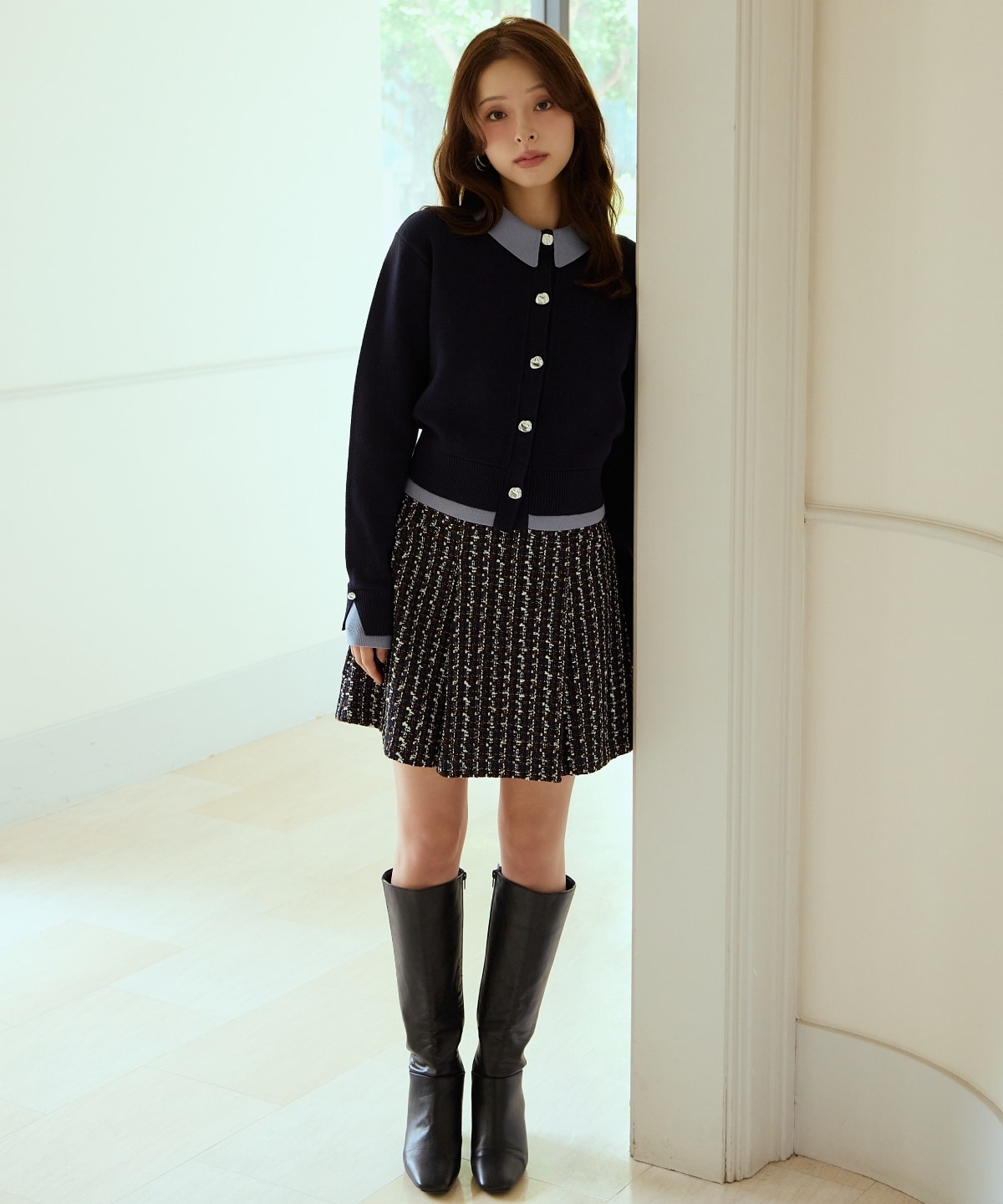 日本製ツイードミニスカート