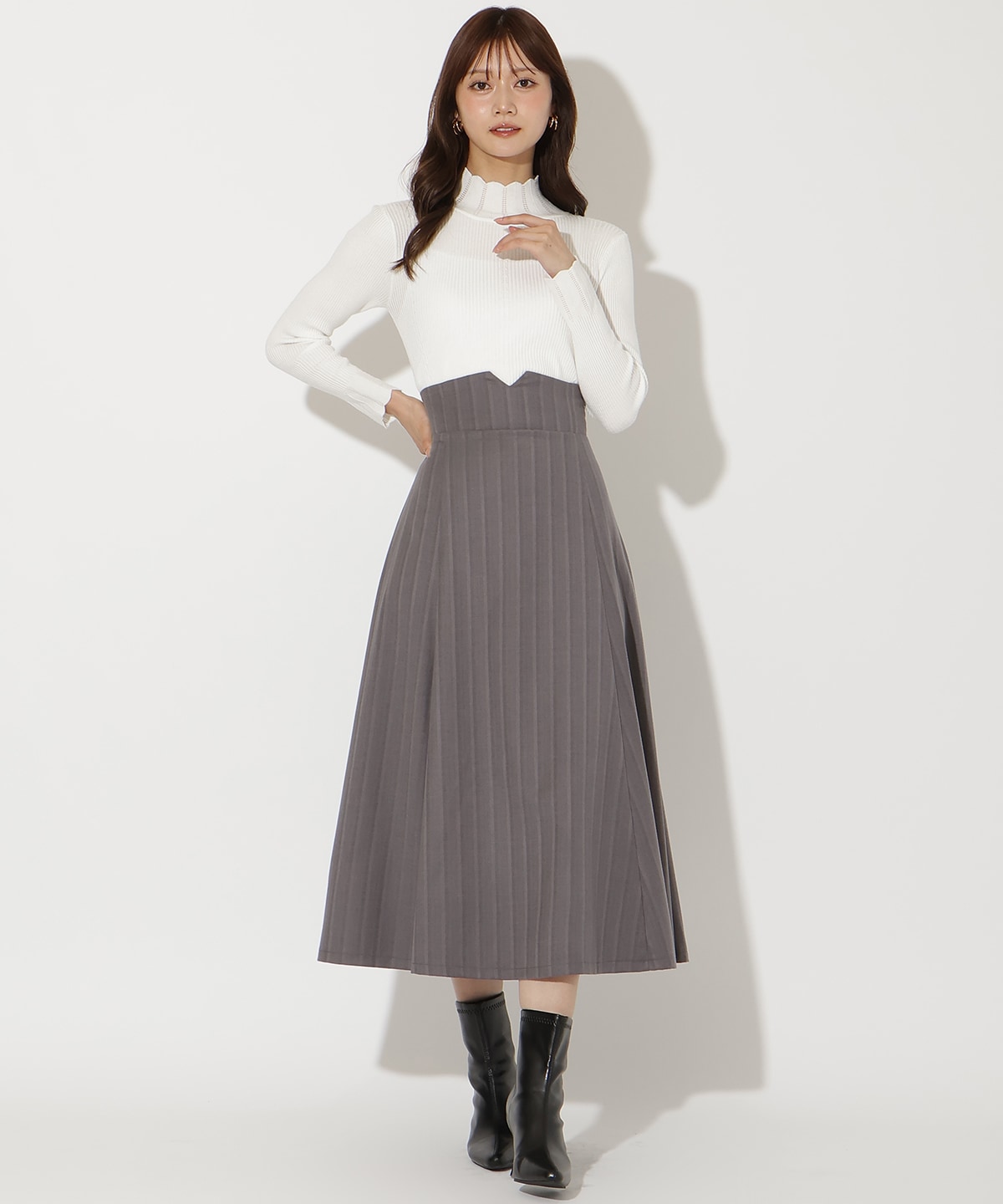 ビッグリボンフレアスカート