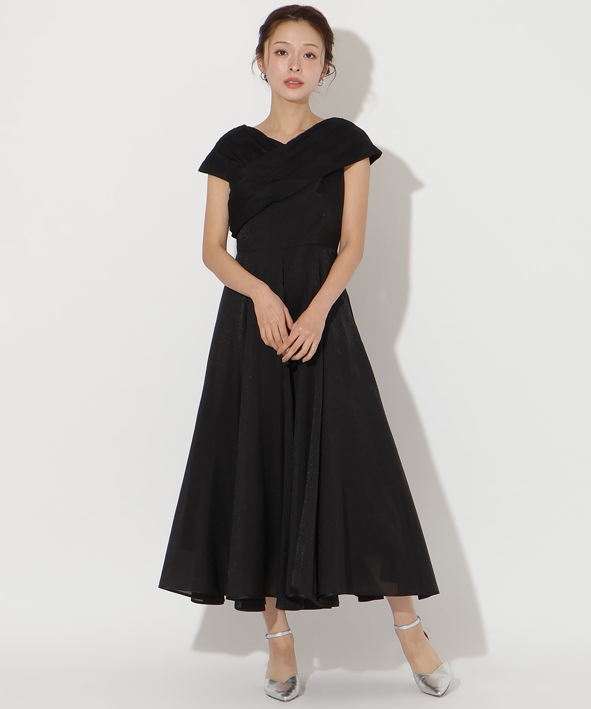 チュールカシュクールドレス