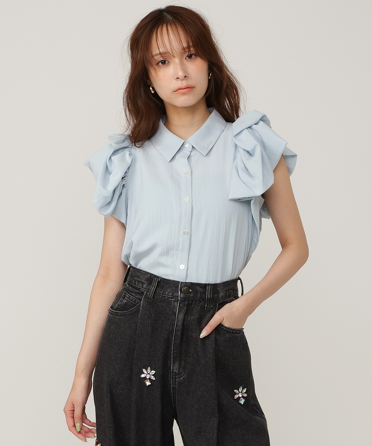 【5/14(木)一部店舗先行発売】バルーンスリーブブラウス