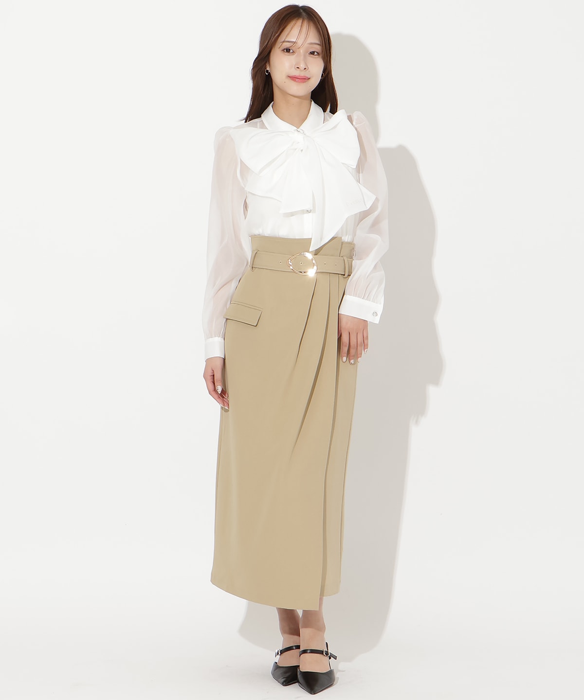 【先行予約受付中】タックストレートスカート