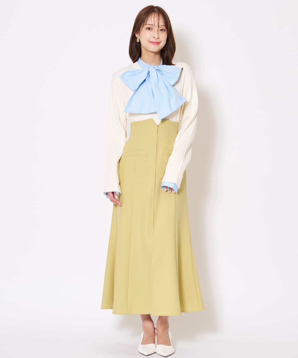 【先行予約受付中】フロントZIPマーメイドスカート