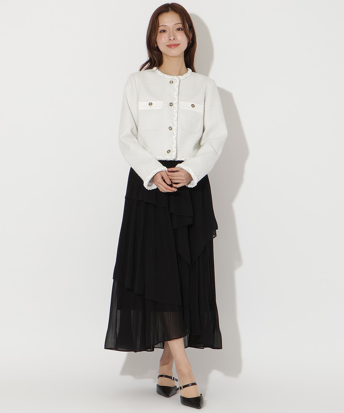 【先行予約受付中】ティアードプリーツスカート