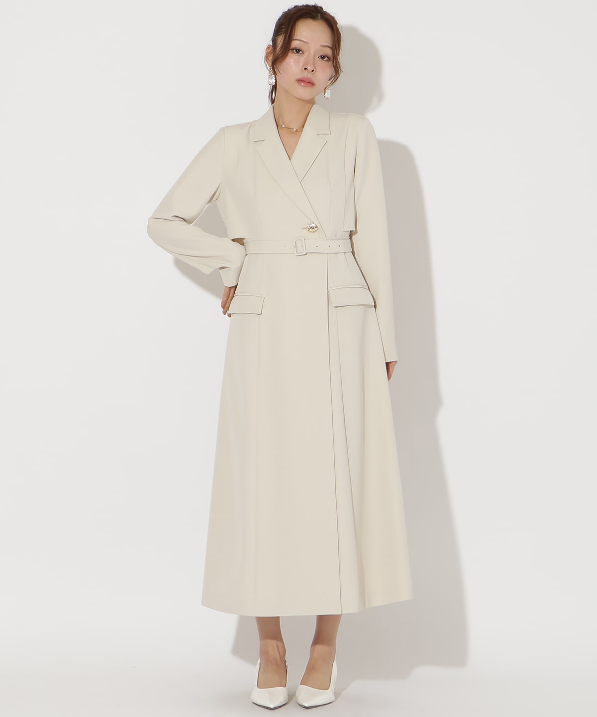 【先行予約受付中】トレンチ風ワンピース