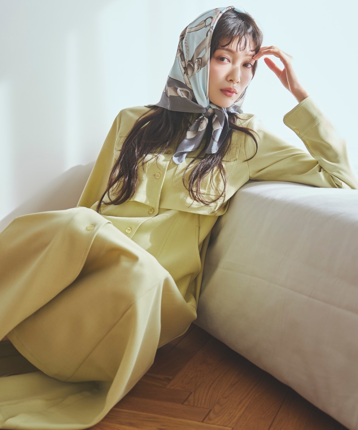 サファリシャツワンピース