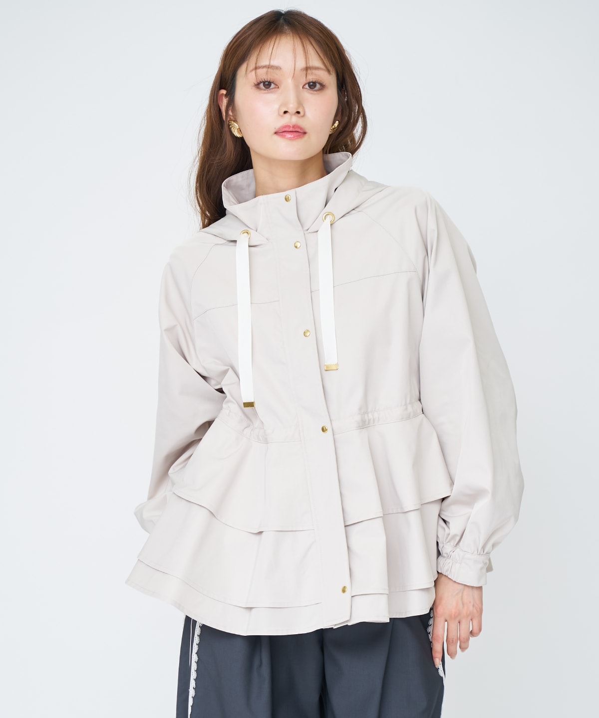 ペプラムマウンテンパーカー