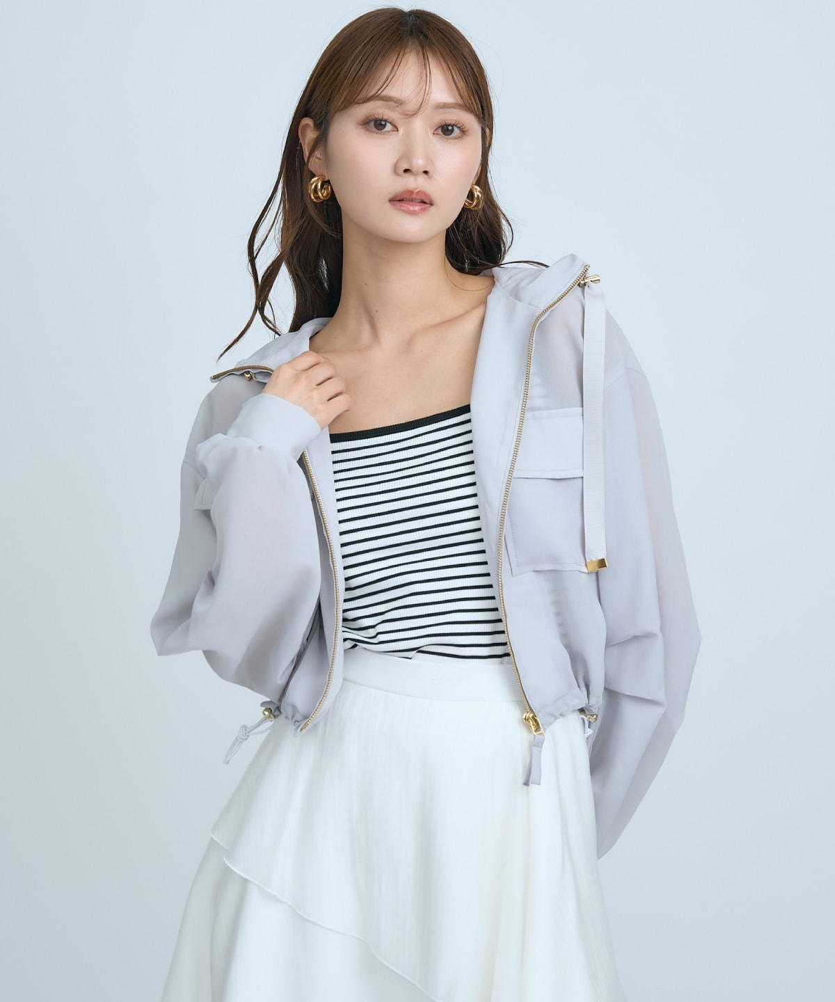 【先行予約受付中】シアーフーディーブルゾン