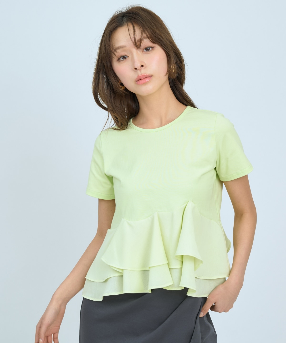 【先行予約受付中】ペプラムカットトップス