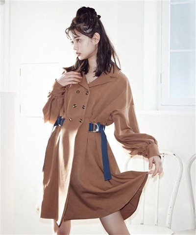 スカラッププリーツワンピース S ベージュ Redyazel 公式オンラインショップ バーンデストローズ