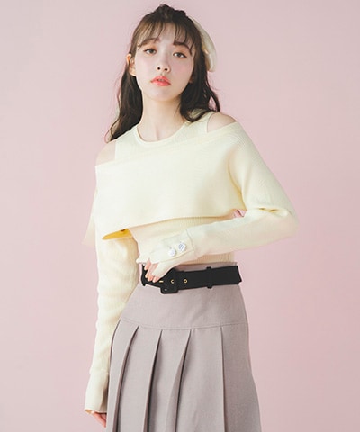 ニットセットトップス