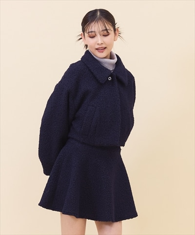 【セットアップ可能】ブークレフレアミニスカート