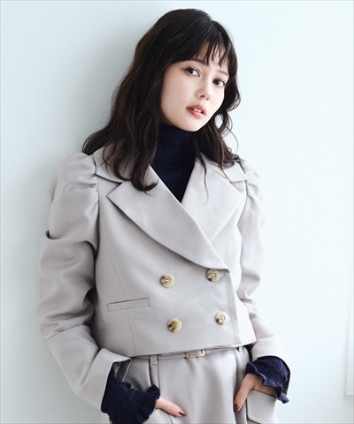 【セットアップ可能】ウーリッシュショートダブルジャケット