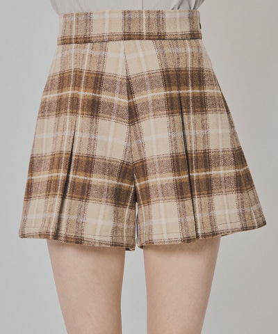 メゾンドドルチェ　チェックスコート　キュロット　ショートパンツ　スカート 新品 メゾンドドルチェ チェックスコート キュロット ショートパンツ