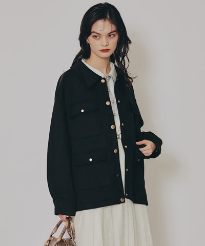 ヴィンテージライクスエードポケットジャケット