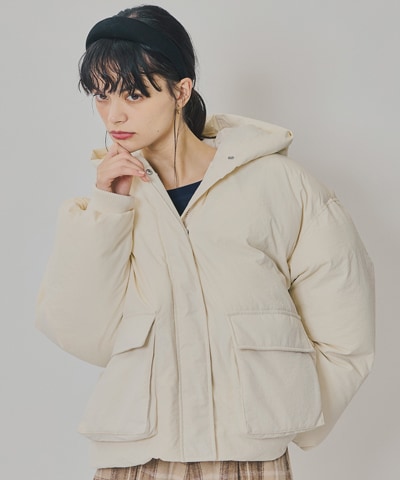 フラップポケットファイバーダウンジャケット