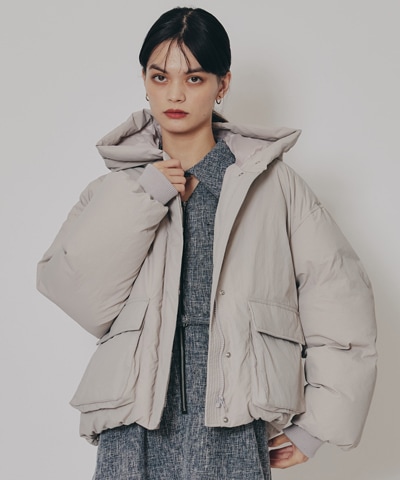 フラップポケットファイバーダウンジャケット