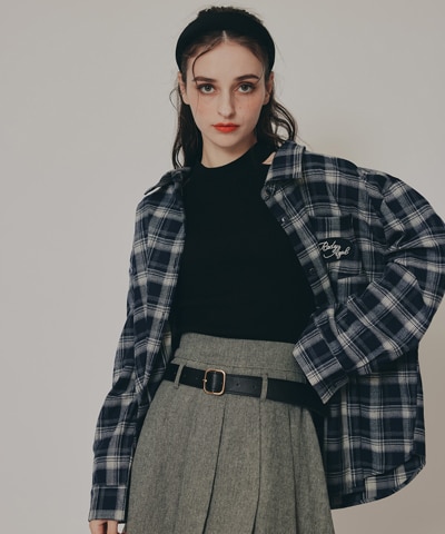 ロゴワッペンオーバーシャツ