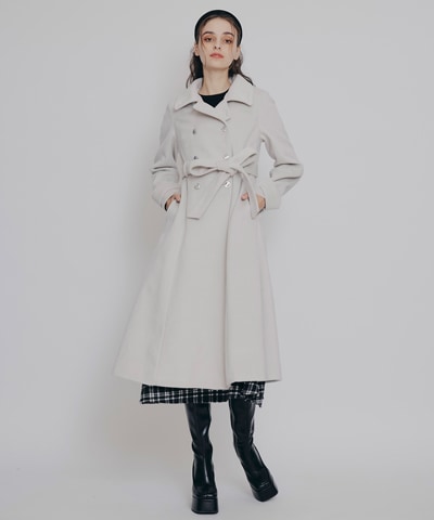 2WAYカラーダブルロングコート