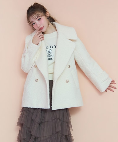 ボアダブルミドルコート