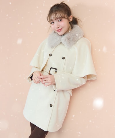 マルチWAYケープファーショートコート