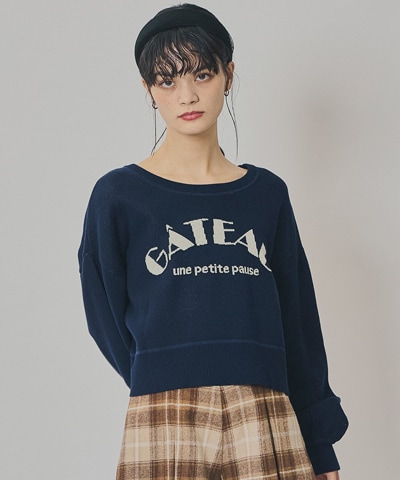 スウェットライクジャガードニット