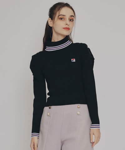 ［FILA×REDYAZEL］ラインタートルニットプルオーバー