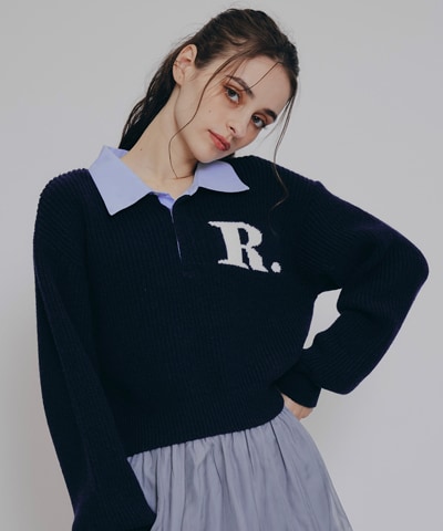 R.カレッジポロニットプルオーバー