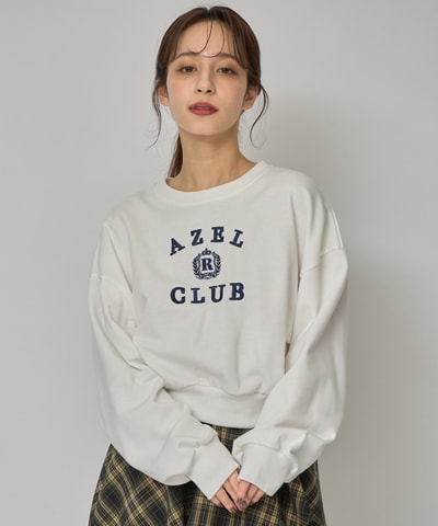 アゼルクラブカレッジロゴスウェットプルオーバー