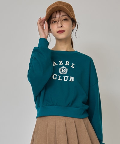 アゼルクラブカレッジロゴスウェットプルオーバー