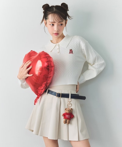 ローベルトインナーパンツプリーツミニスカート