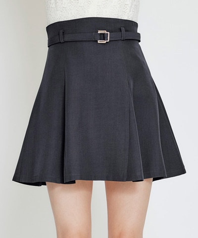 【セットアップ可能】ベルトチューリップミニスカート