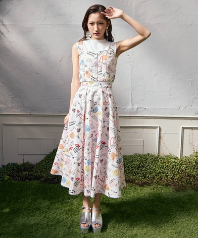 【LoveArt Series】LoveArt ロングフレアスカート