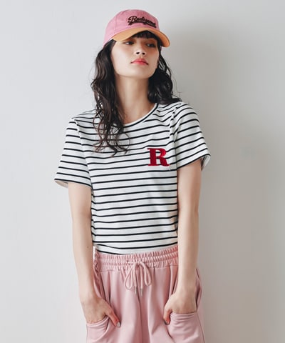 ビジューRチャームTシャツ