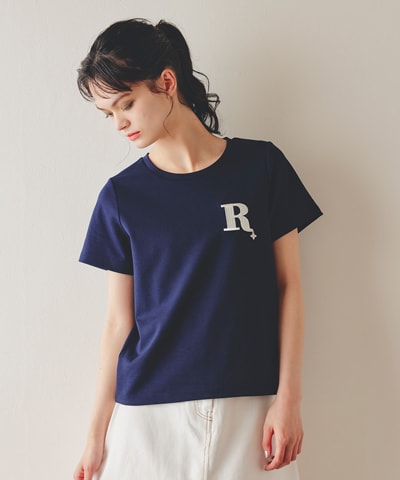 ビジューRチャームTシャツ