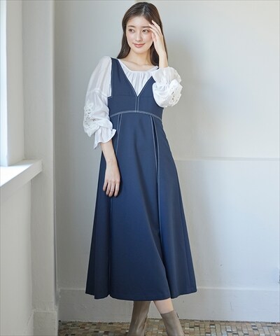 Swingle ワンピース ジャンパースカート 公式オンラインショップ バーンデストローズ