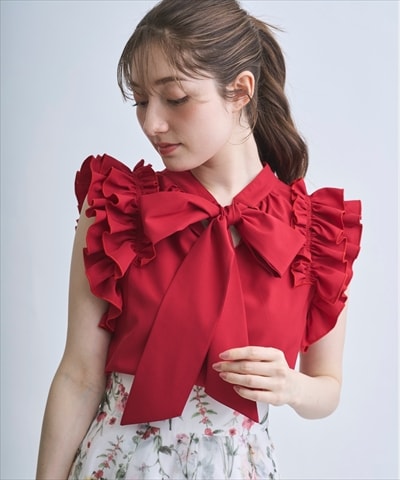 【4/10(Fri)発売】2wayリボンブラウス