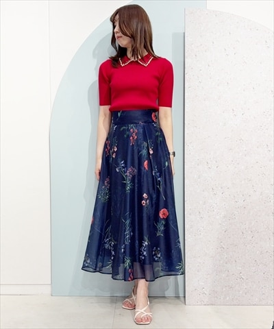 【3/19(Thu)発売】シアーボタニカルフラワースカート