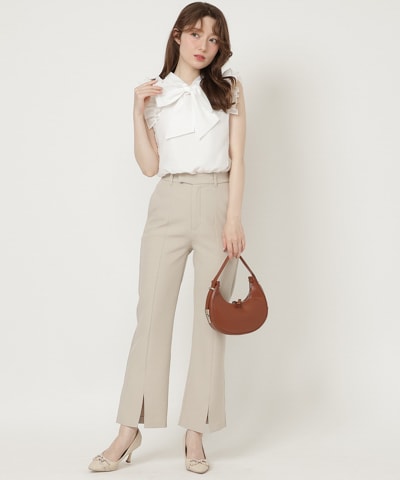 センタースリットパンツ