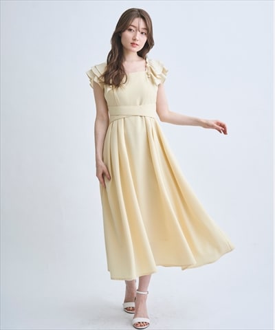 【3/19(Thu)予約開始】バックリボン袖フリルワンピース