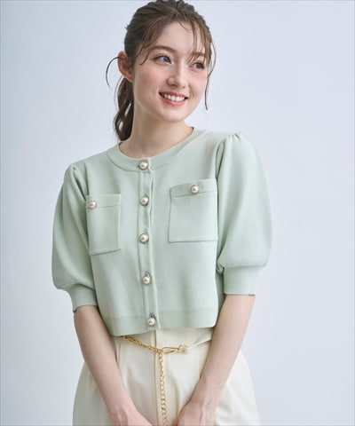 【4/10(Fri)発売】パフスリーブニットカーデプルオーバー