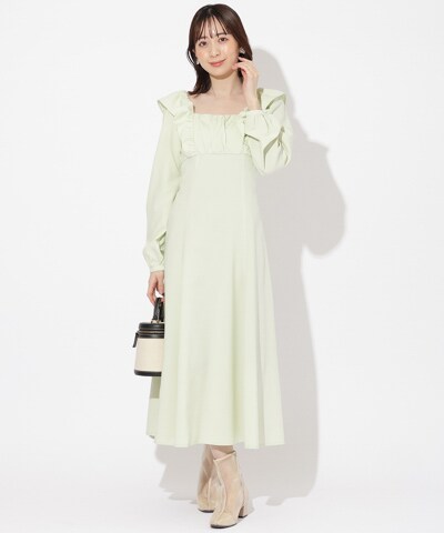 バックスピンドルワンピース(F グリーン): WILLSELECTION｜公式  