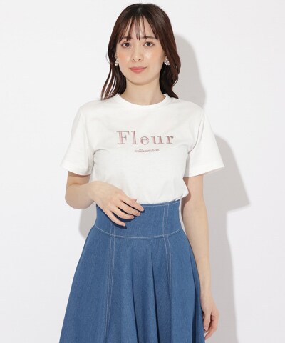 【2/29(thu)発売】Fleur刺繍Tシャツ