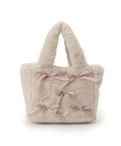 メニーリボン2WAYファーバッグ